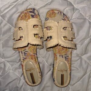 Sam Edelman Women's Bay Slide Sandal in Wheat Fray